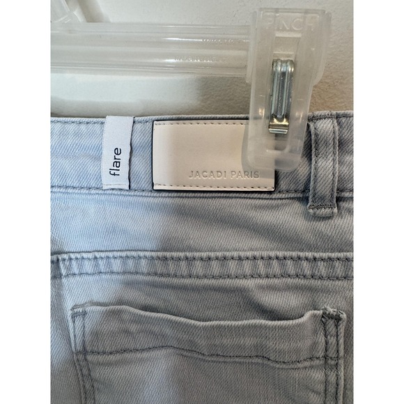 Jacadi Jeans Kids 12 Blue Flare Stretch Denim Zip Fly Light Wash Casual - Picture 9 of 9